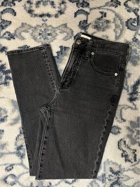 Madewell Men's Washed Black Straight Jeans